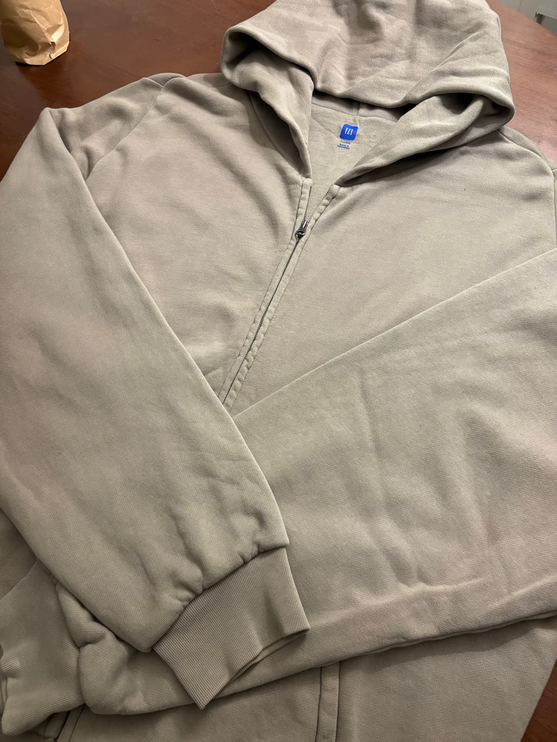 yeezy gap 더블레이어 후드집업 그레이 xl 상품이미지2