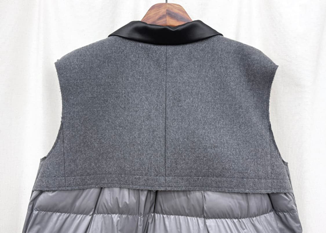 사카이 패디드 패널 레이어드 더블 베스트 코트 상품이미지7