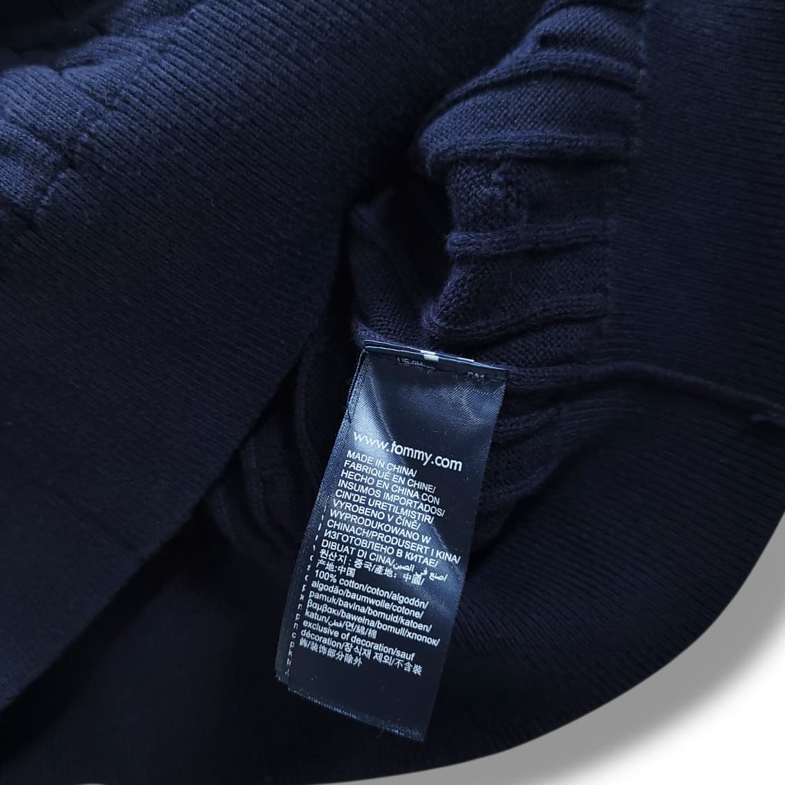 [M] 타미힐피거 네이비 오가닉코튼 케이블 니트 상품이미지9