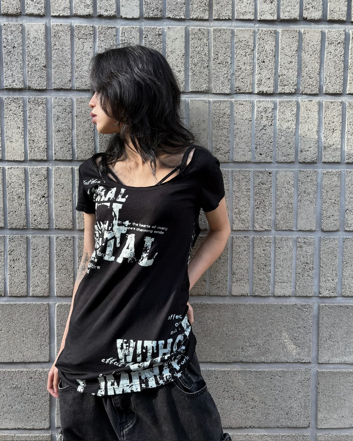 Back detail slim top 상품이미지3