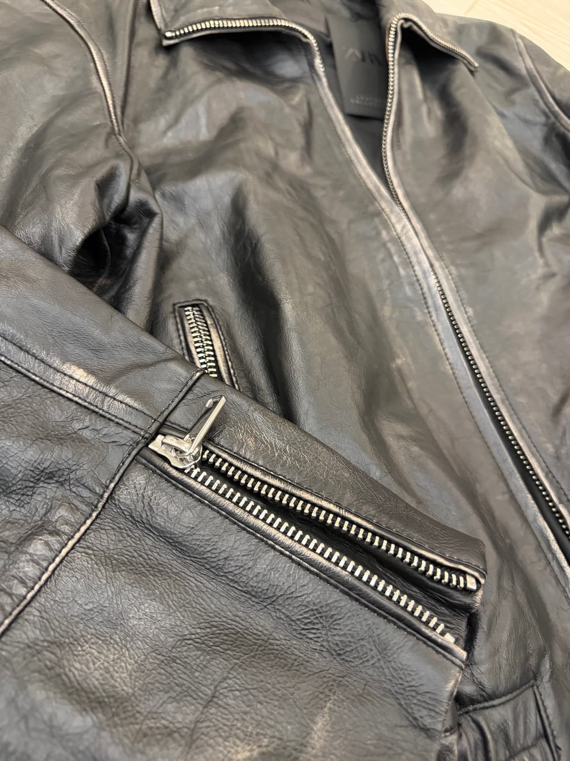 자라 레더 컬렉션 메인 가죽 자켓 상품이미지10