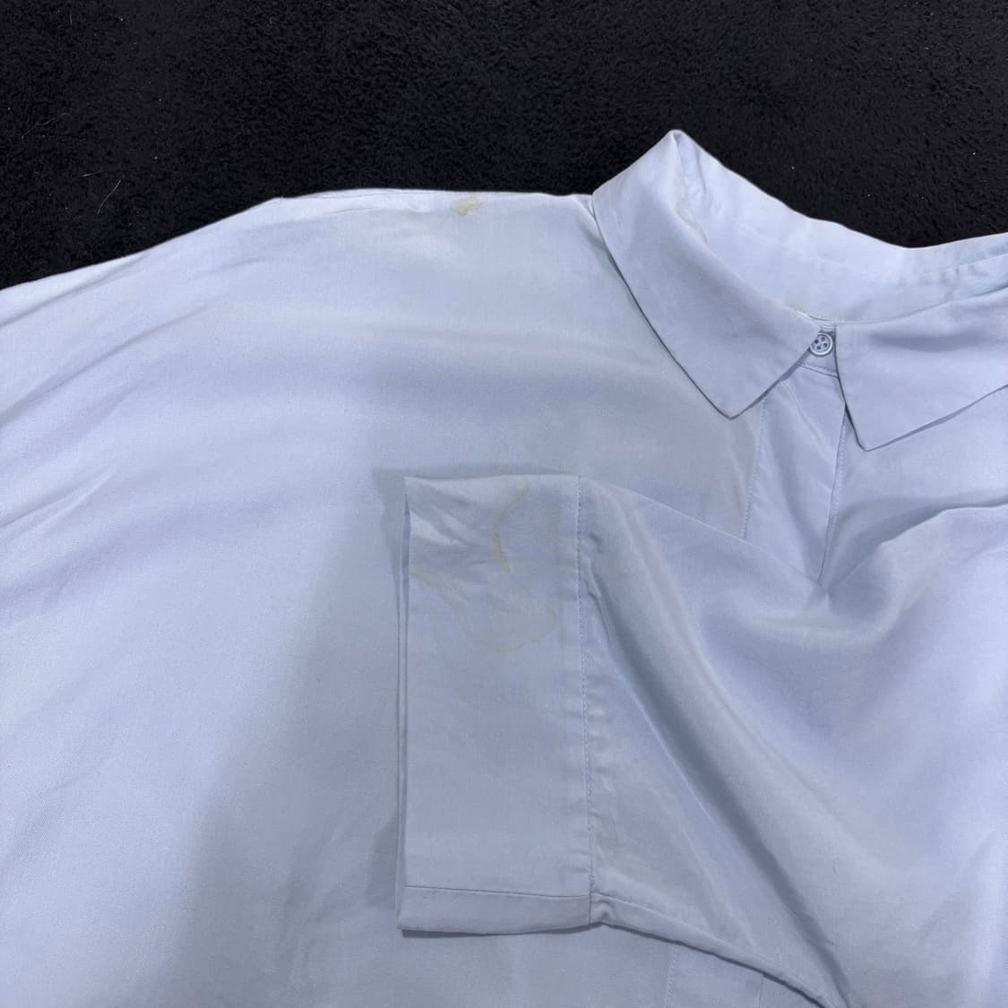 우먼FREE COS 코스 스카이블루 7부 반팔셔츠 상품이미지3