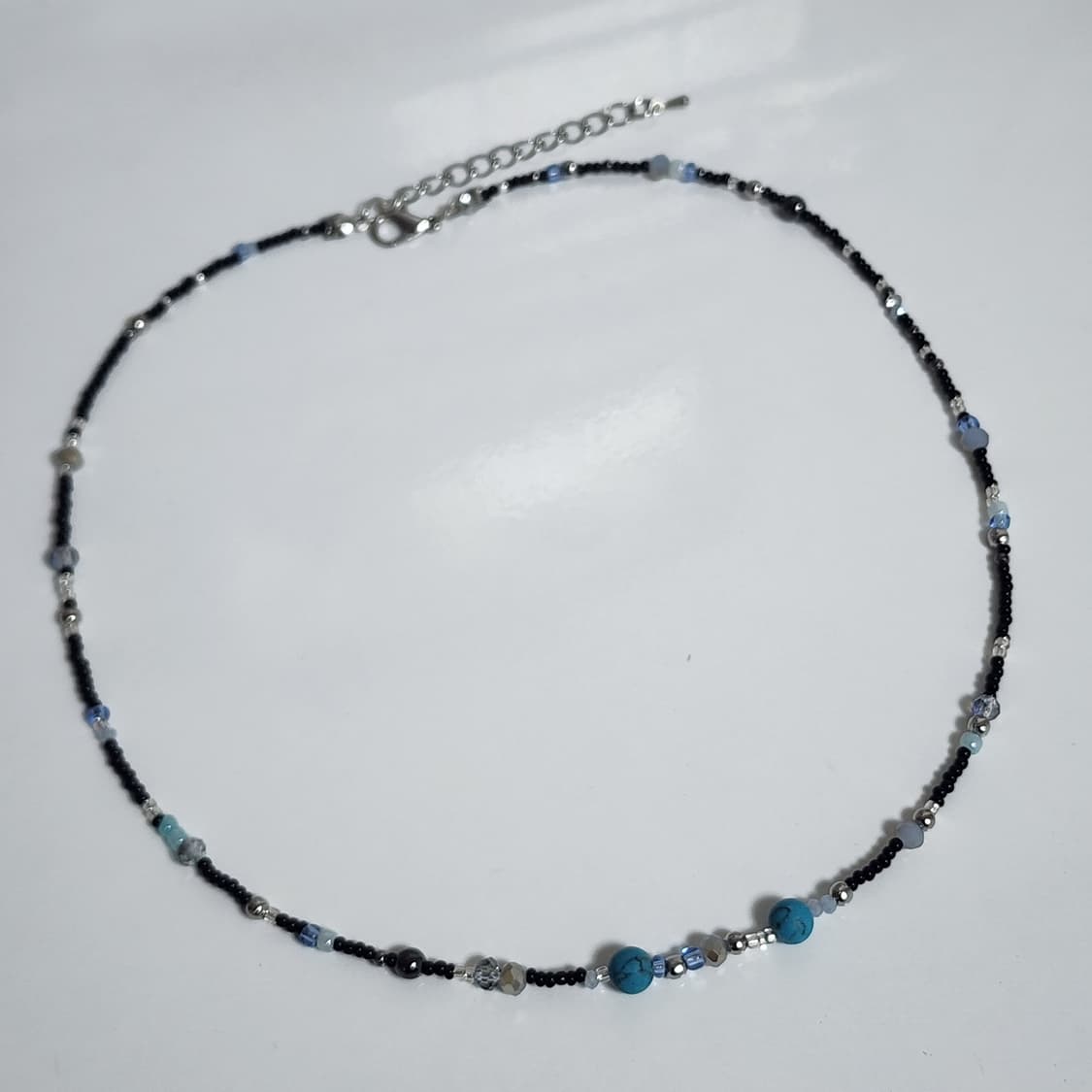 남자 하늘 포인트 목걸이 상품이미지3