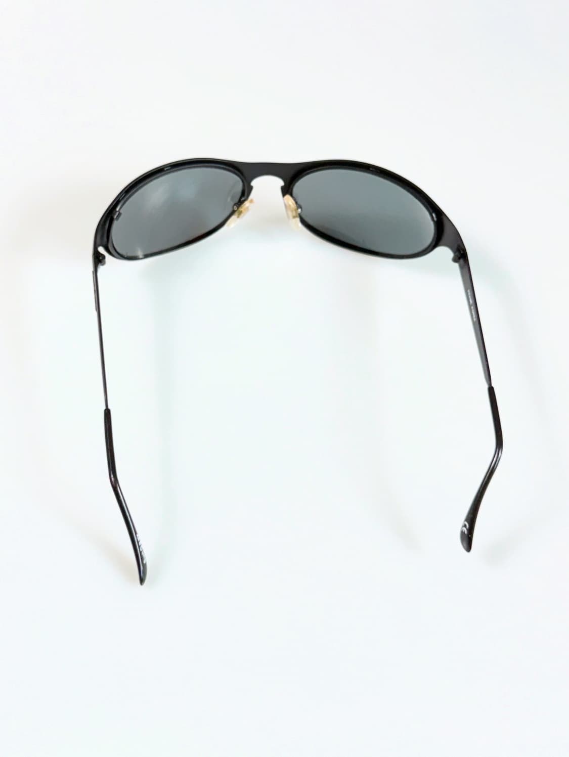 90s Sun Gear 블랙 메탈릭 스포티 스퀘어 빈티지 선글라스 상품이미지5