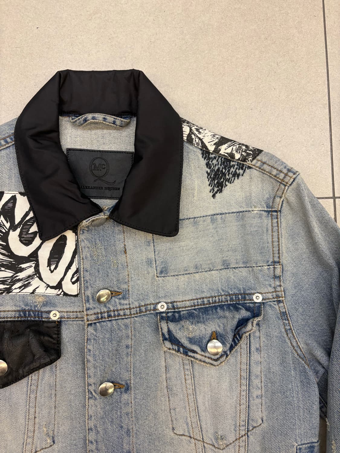 알렉산더맥퀸 패치워크 데님자켓 상품이미지4