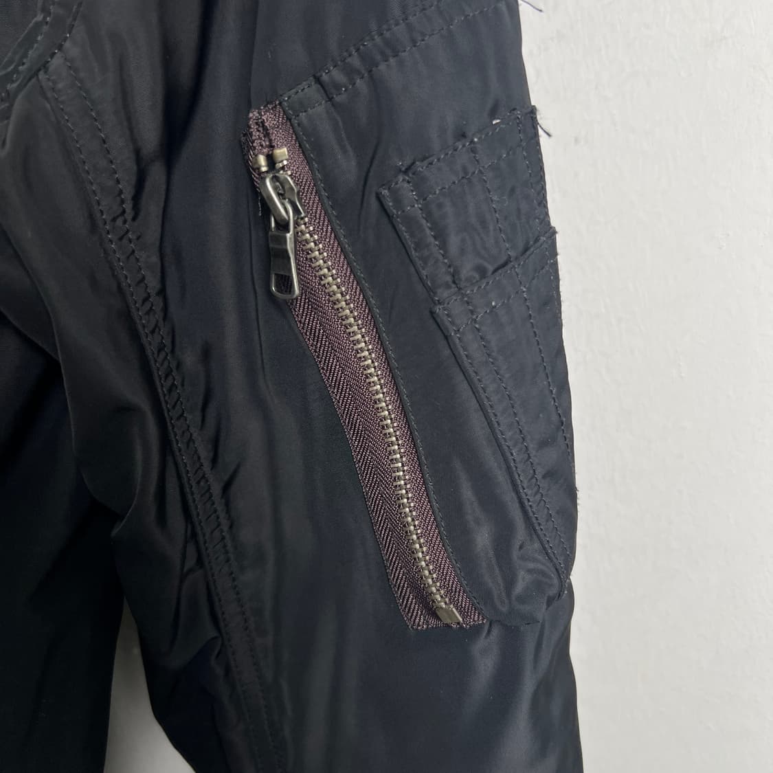 Real Master 블랙 스컬 ma-1 항공점퍼 L 상품이미지8