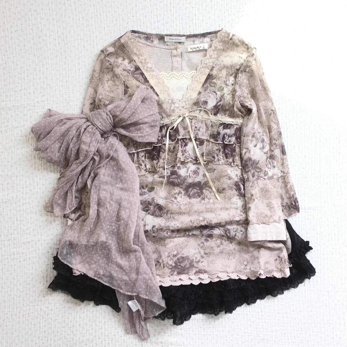 Rosa Cheri 로사체리 / 시스루슬리브리스 플라워슬리브리스  상품이미지1