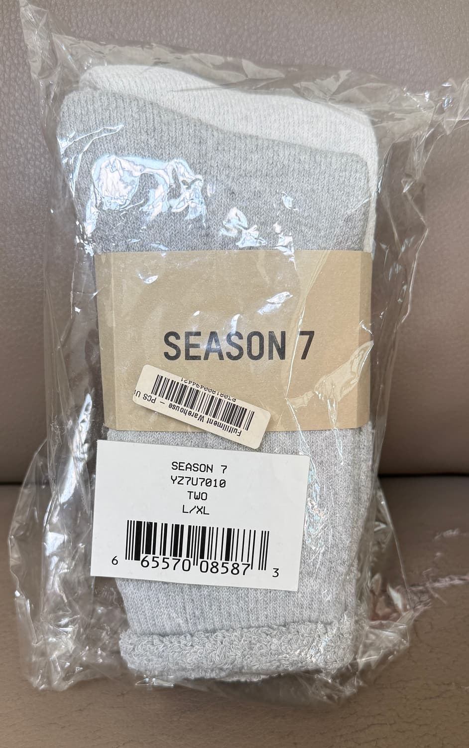 [새상품/L,XL] 이지 시즌7 칼라바사스 삭스 양말 3페어 상품이미지1