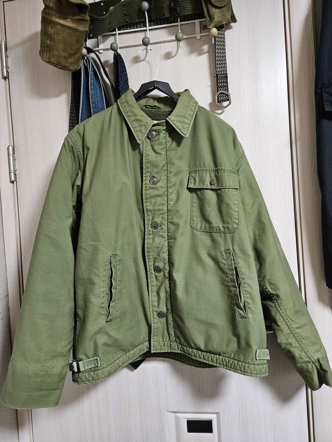 70s A2 미해군 덱자켓 오리지널  L 사이즈 상품이미지1