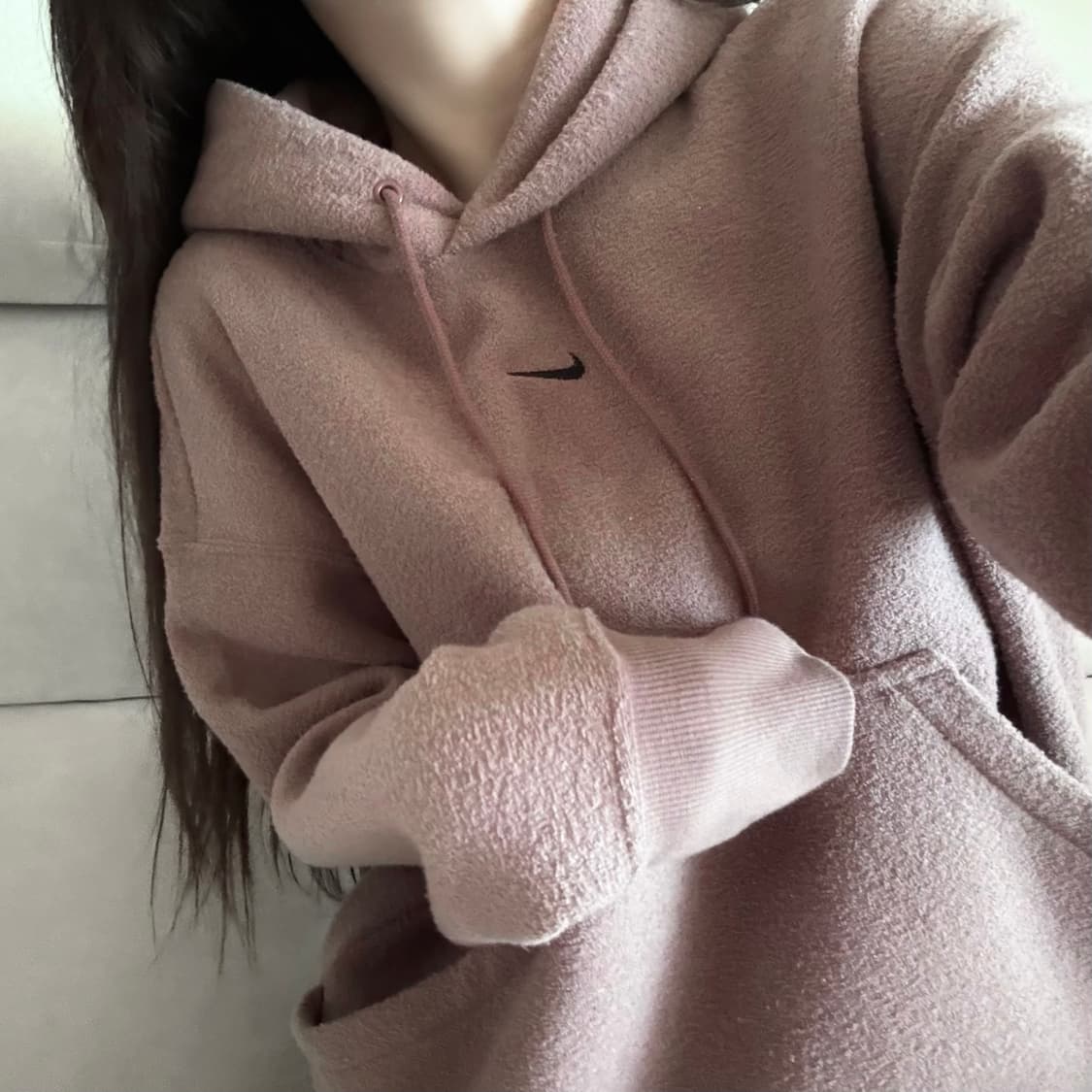 나이키 피닉스 오버 핑크 후드티 상품이미지1