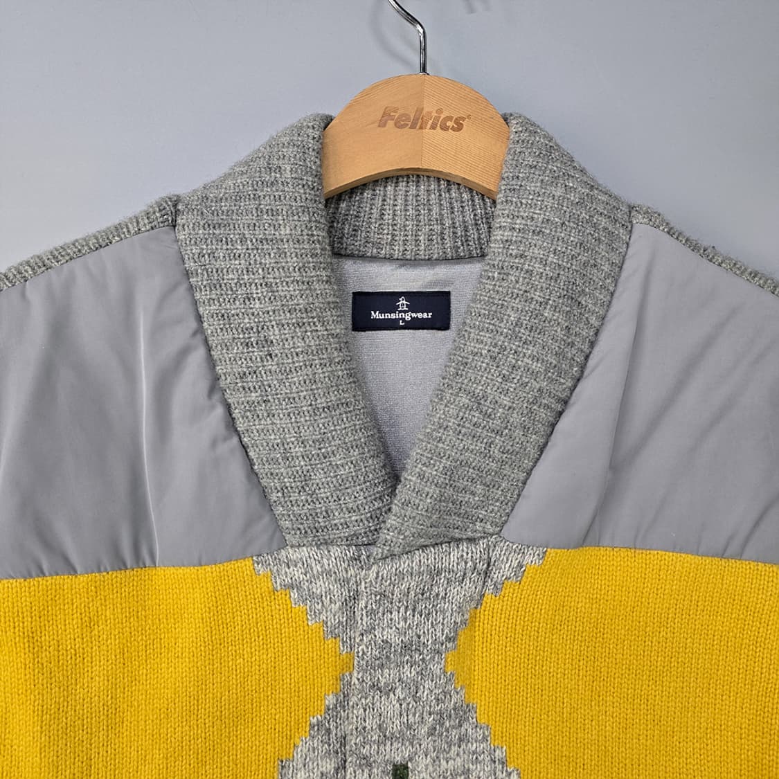 먼싱웨어(Munsingwear) 니트 베스트 아가일 L 상품이미지2