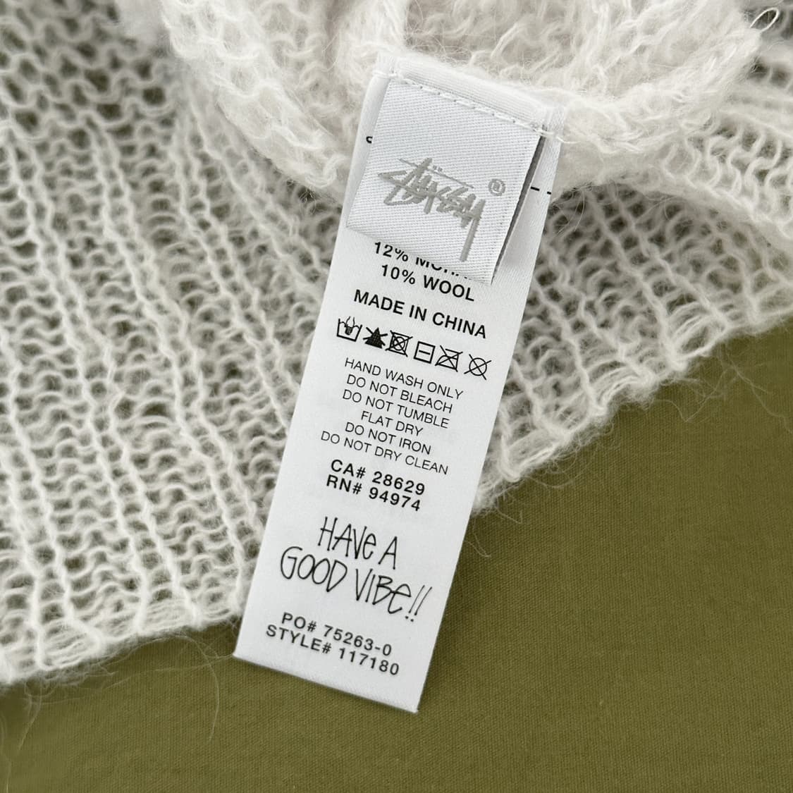 스투시 루즈 니트 로고 스웨터 본 상품이미지5