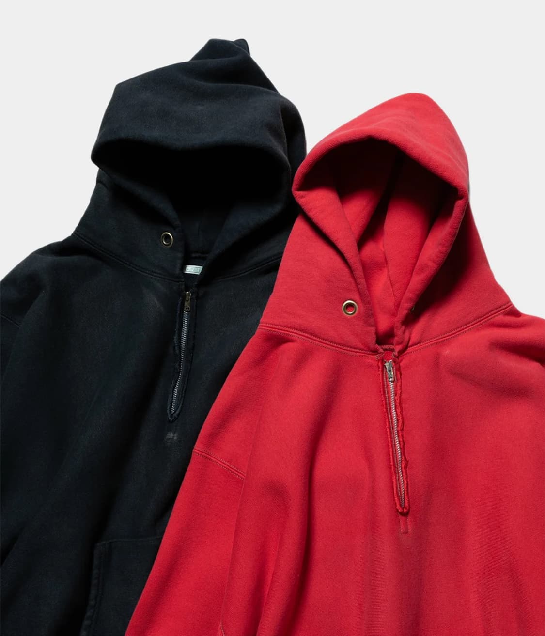 [2] 아프레쎄 빈티지 하프집 스웻 후디 상품이미지2