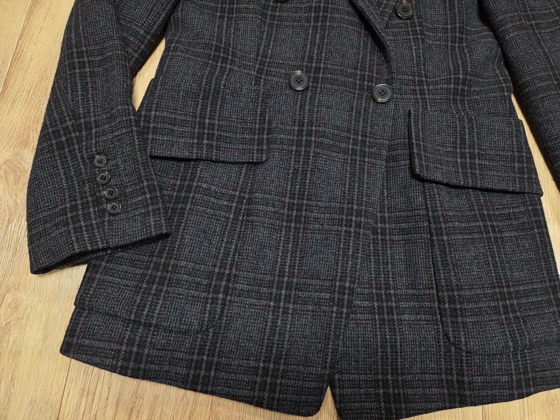 뀌베(CUVEE) 엘리슈 클래식 체크 울자켓 55 상품이미지6