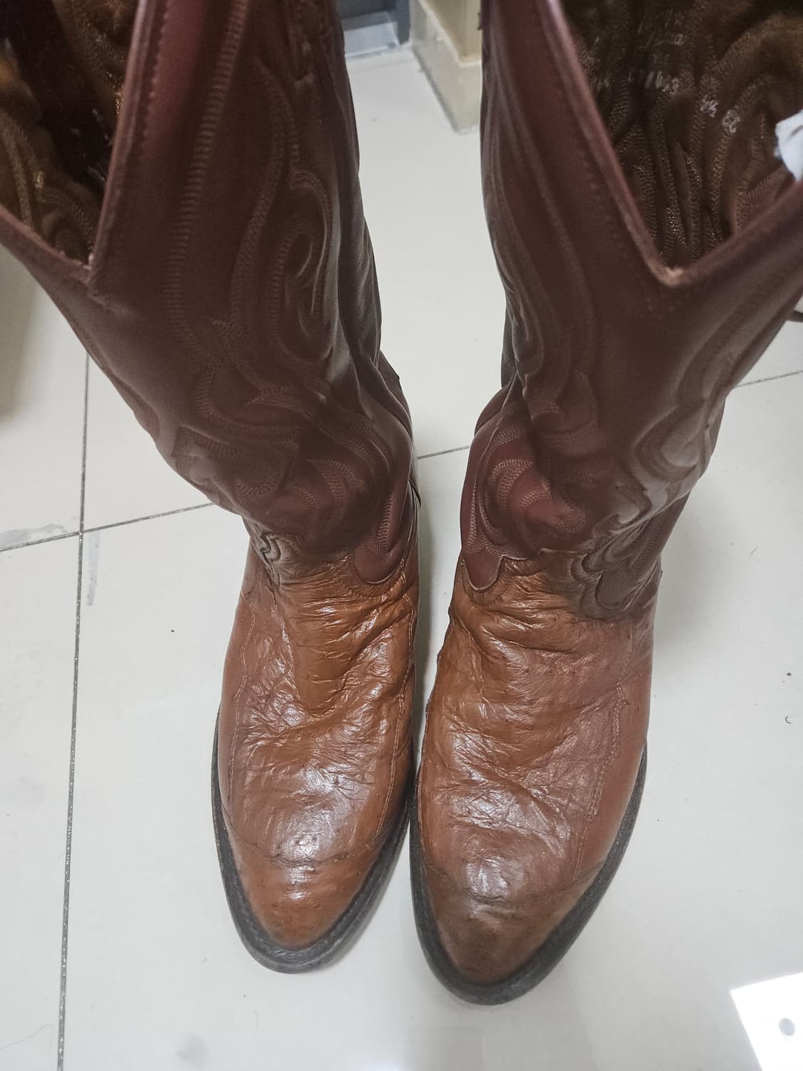 토니라마 타조 웨스턴 부츠 + 벨트 일괄 상품이미지1