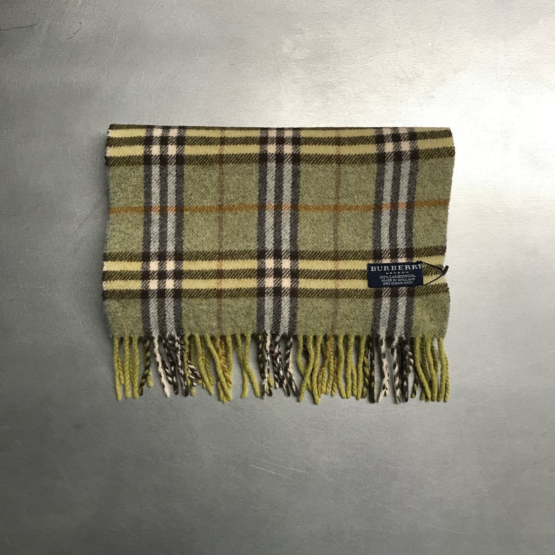 버버리 정품 램스울 머플러 그린 상품이미지2