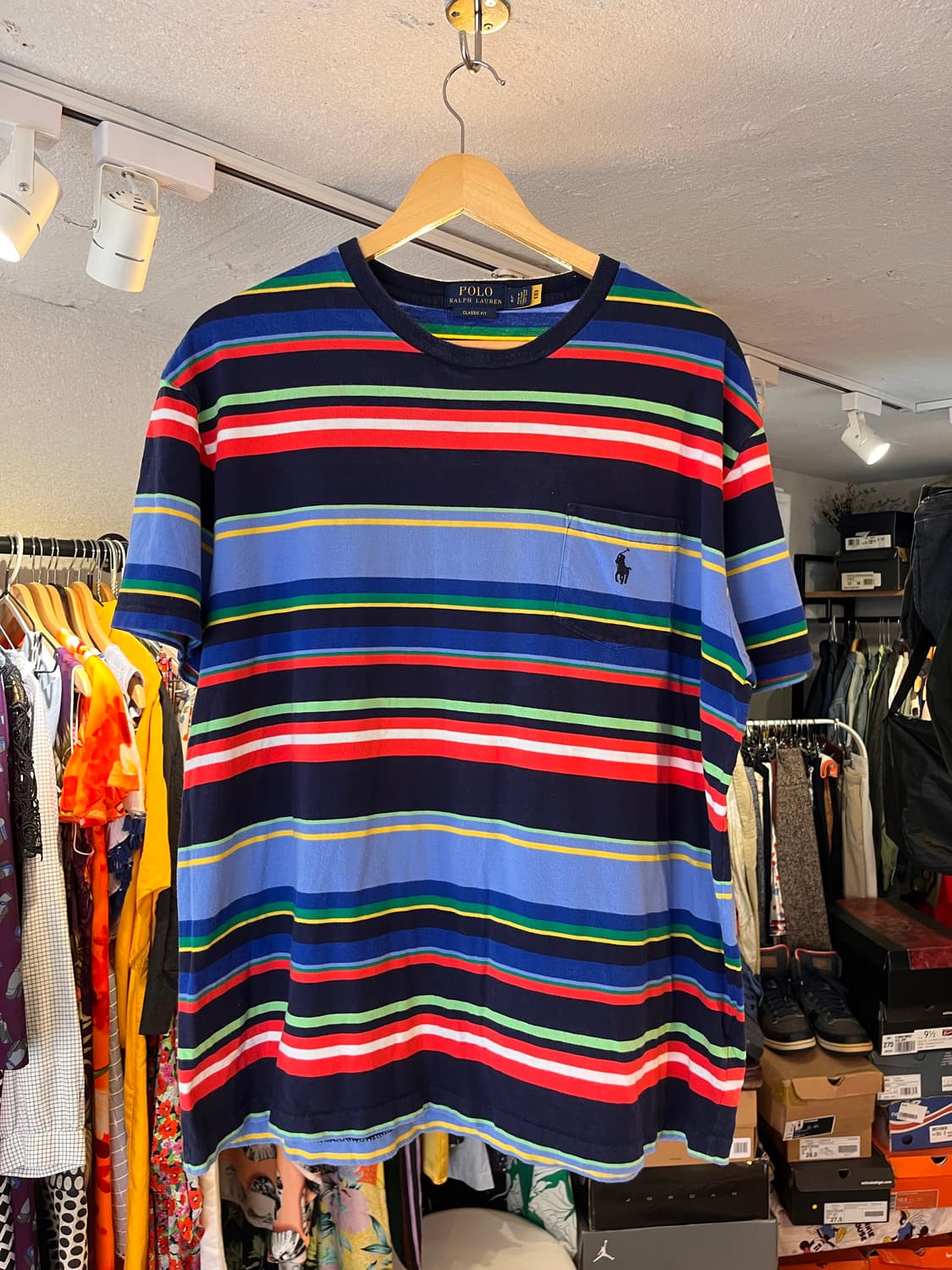 폴로 랄프로렌 멀티 스트라이프 반팔 티셔츠 상품이미지2