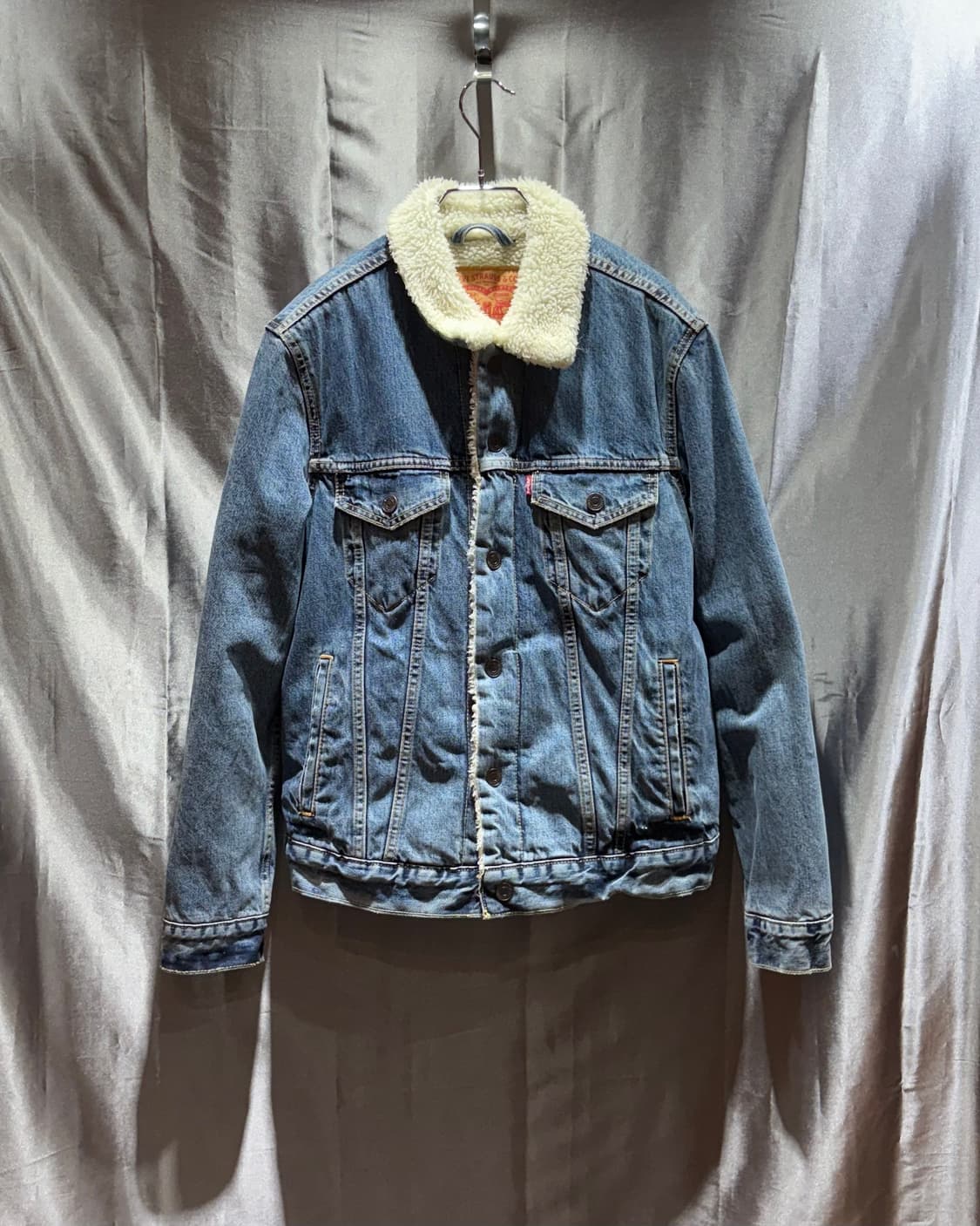 S 리바이스 투포켓 양털 카라 데님자켓 상품이미지2