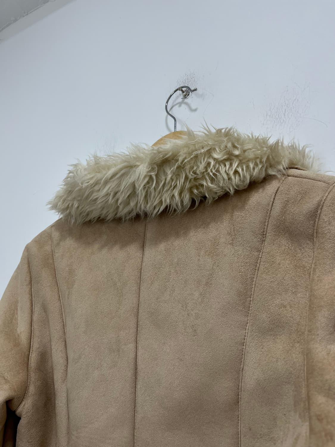 일본 빈티지 아이보리 퍼 무스탕 상품이미지6