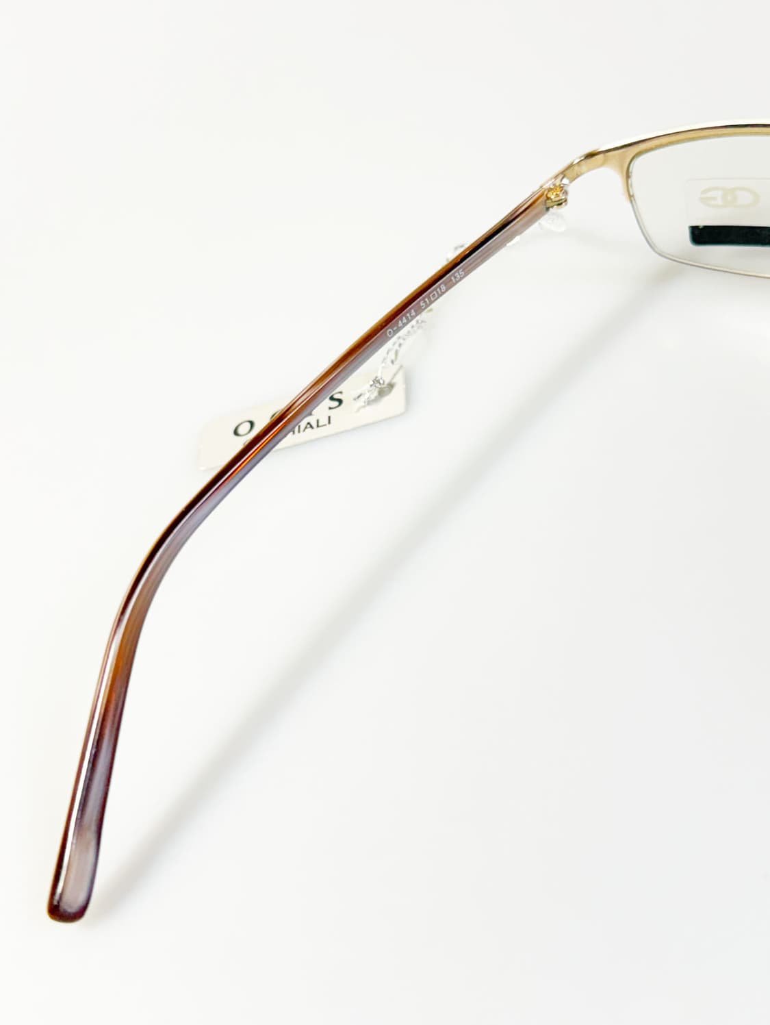 OGIS OCCHIALI 골드 반무테 스퀘어 메탈 빈티지 안경 상품이미지7