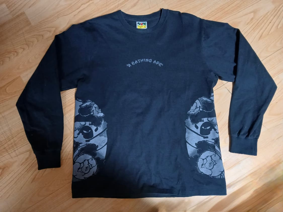 베이프 롱슬리브 블랙 상품이미지3