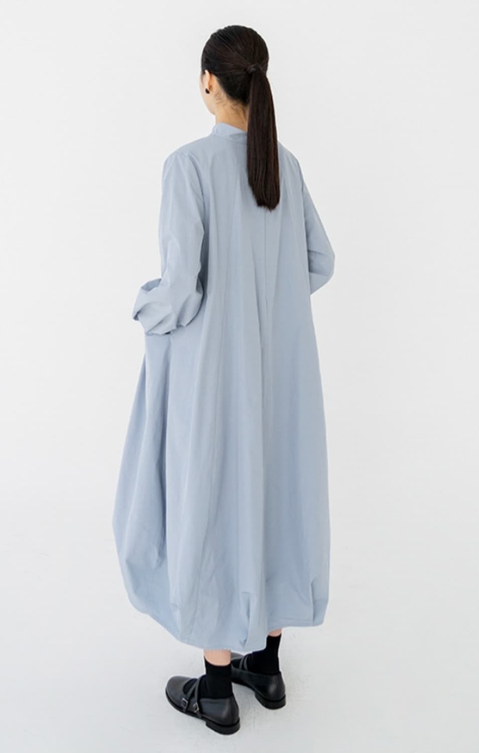 새상품) 유노이아 volume 드레스 S사이즈 gray blue 상품이미지6