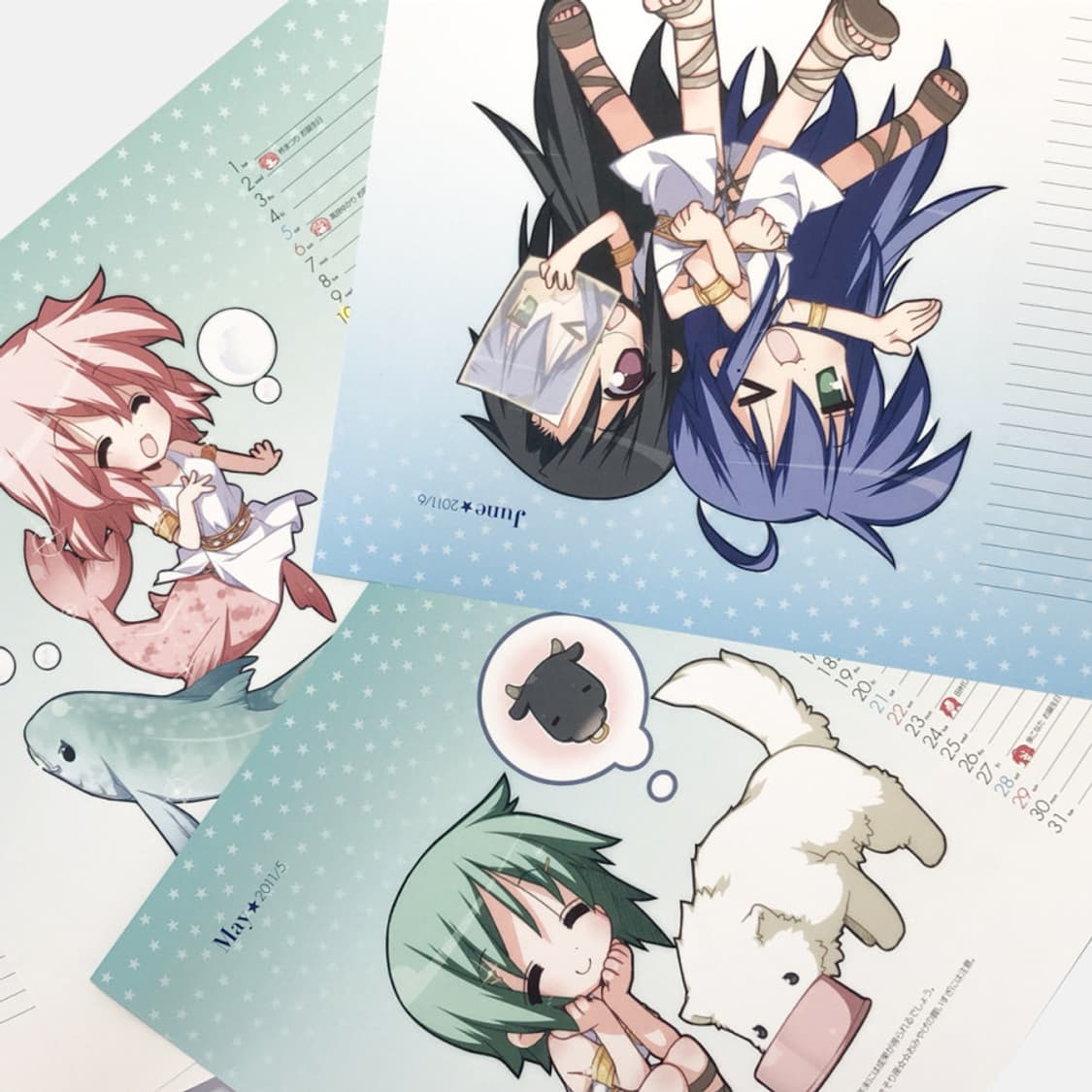 러키스타 럭키스타 2011 고전 부록 일러스트 캘린더 상품이미지6