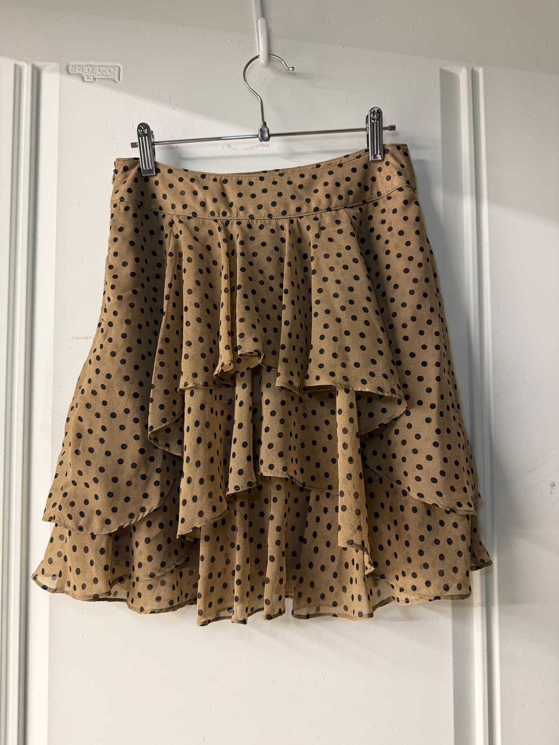 일본빈티지 브라운 도트 스커트  상품이미지7