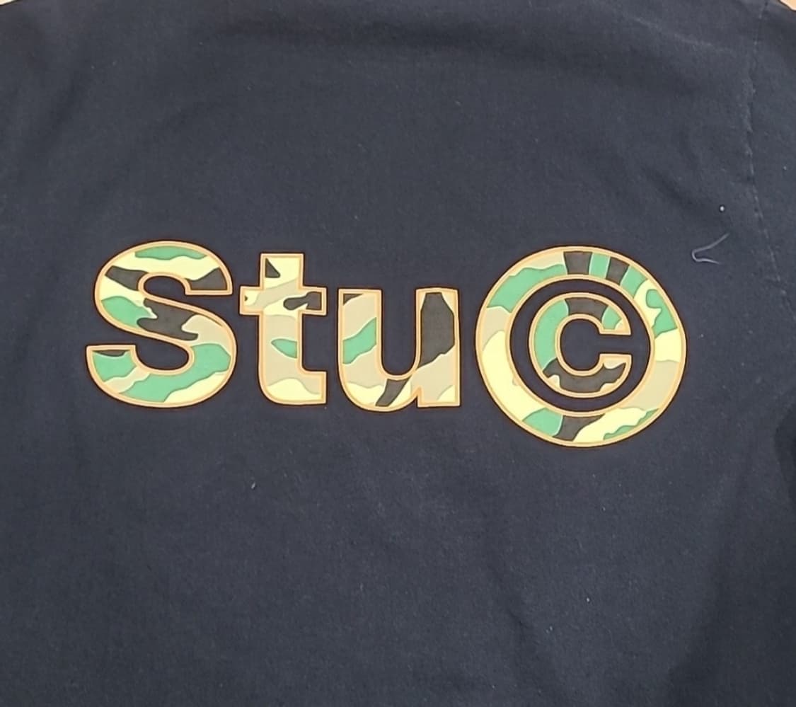 스투시 Stu C. 카모 로고 반팔티 블랙 상품이미지7