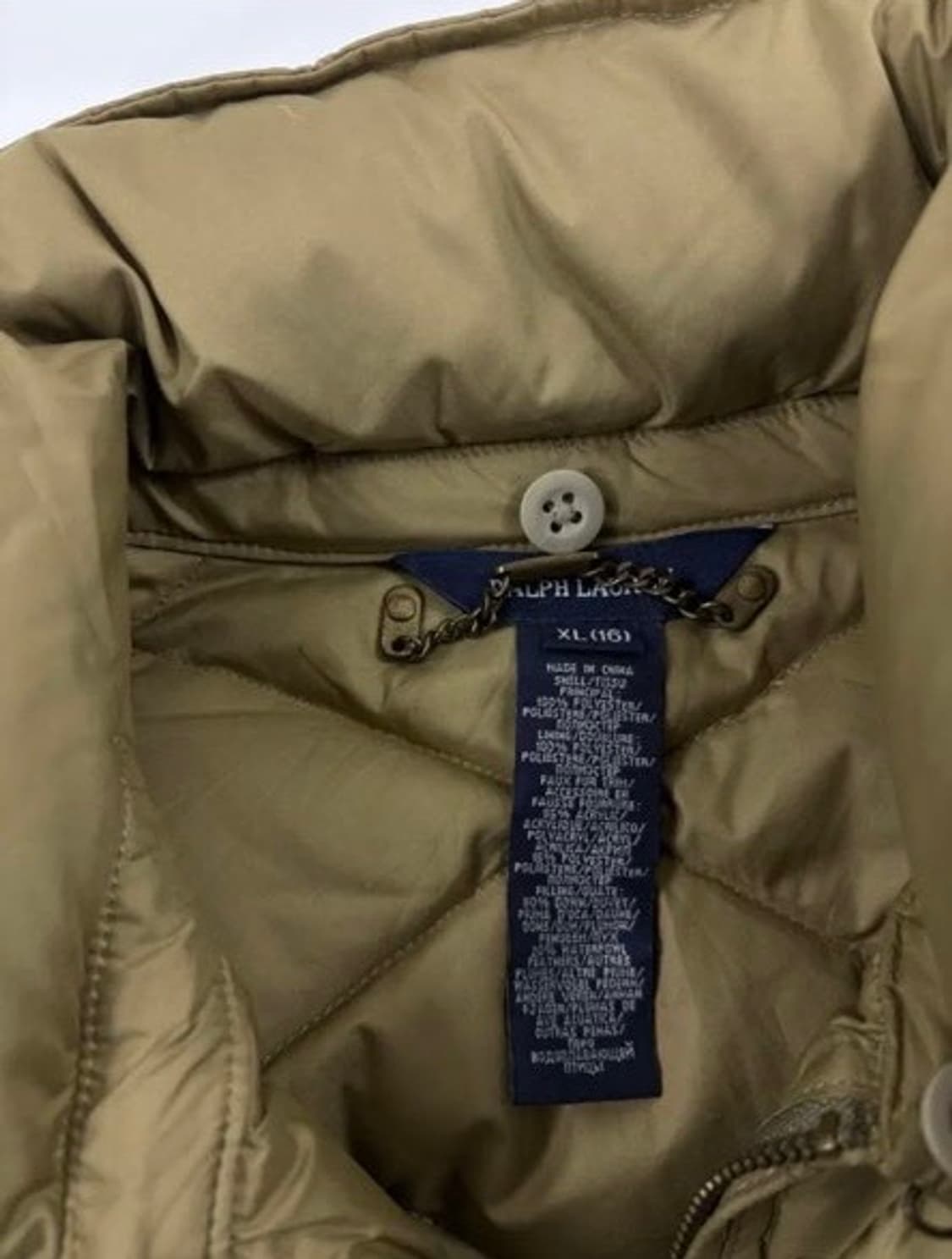 폴로 랄프로렌 여성 패딩 올리브 브라운 상품이미지2