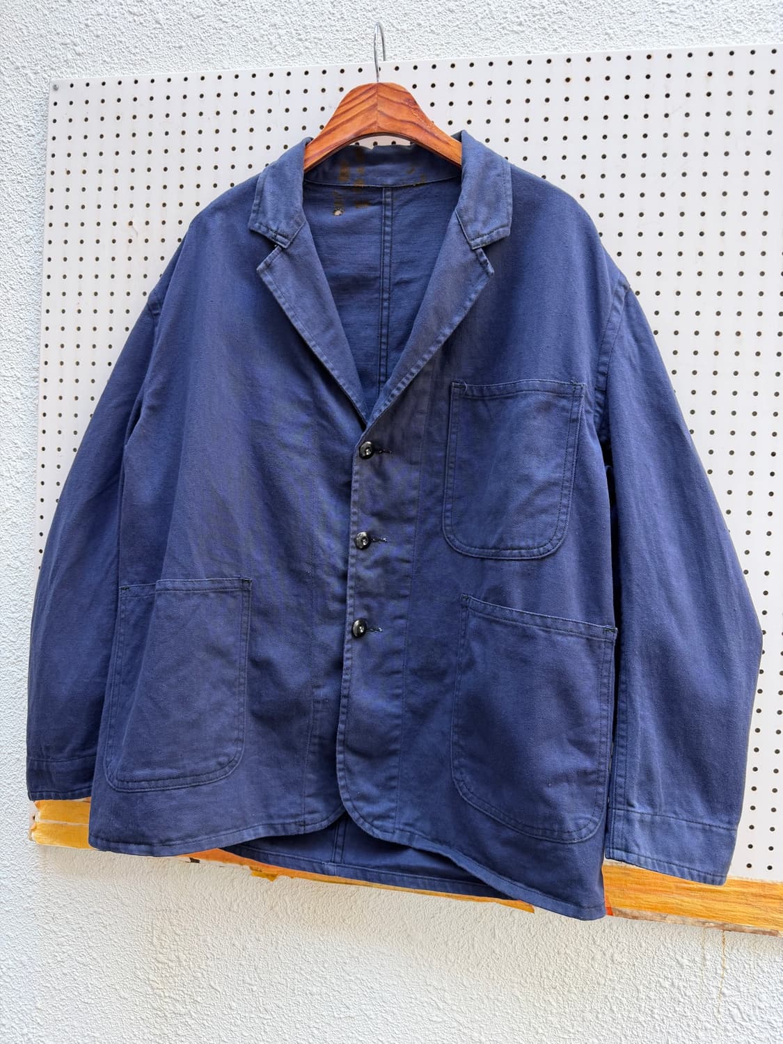 1960s FADED CHANGE BUTTON 올드모델 프렌치워크자켓 상품이미지4