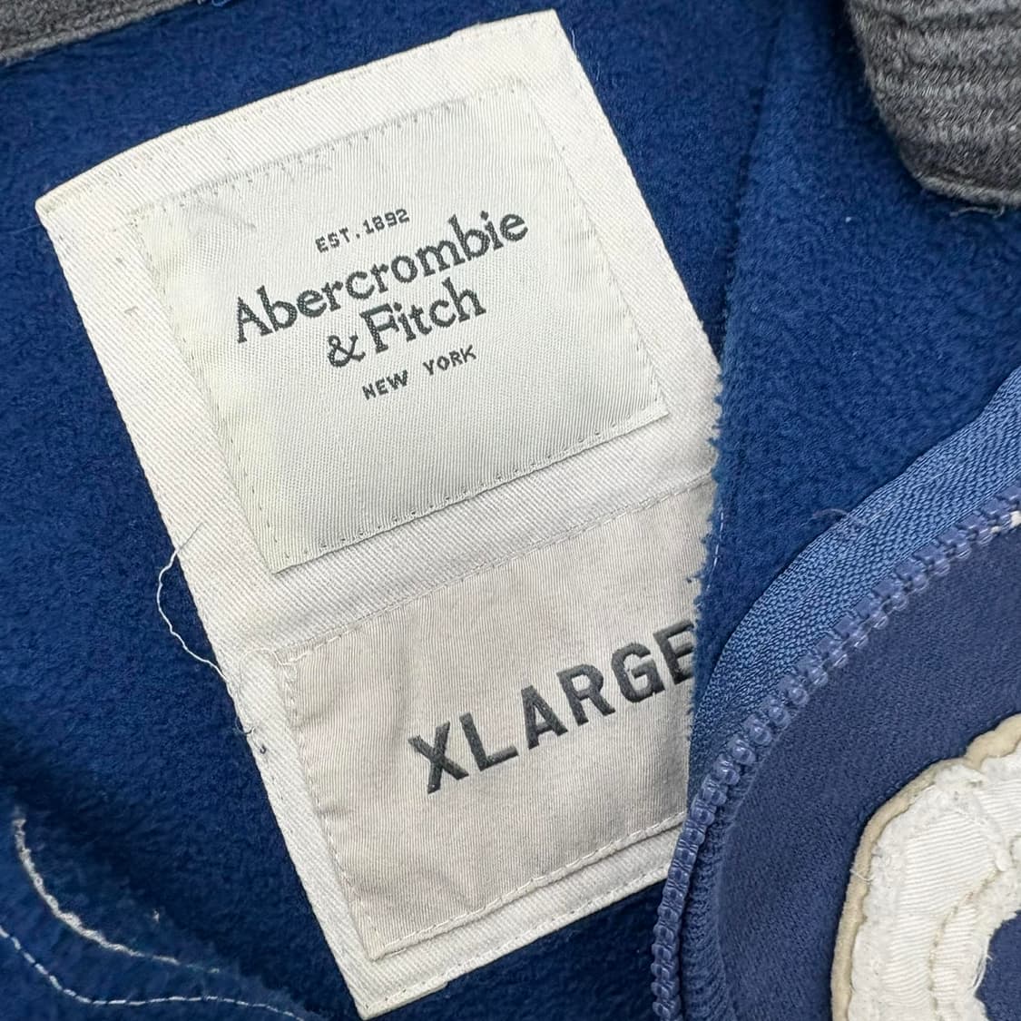 아베크롬비 y2k 올드스쿨 스웻 후드집업 희귀져지(XL) 상품이미지4