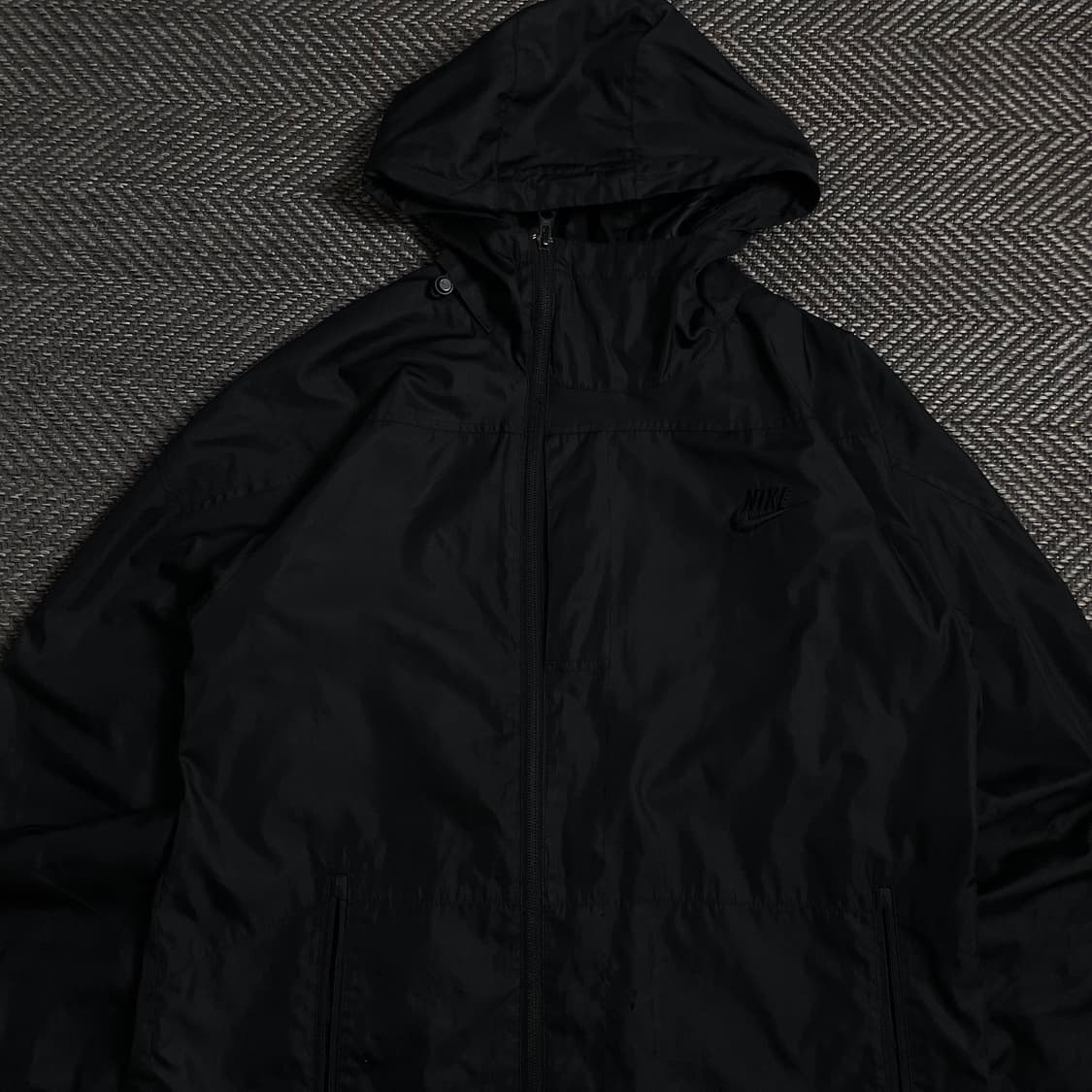 00s 나이키 올드스쿨 블랙 스우시 자수 로고 윈드 바람막이 y 3988 상품이미지5