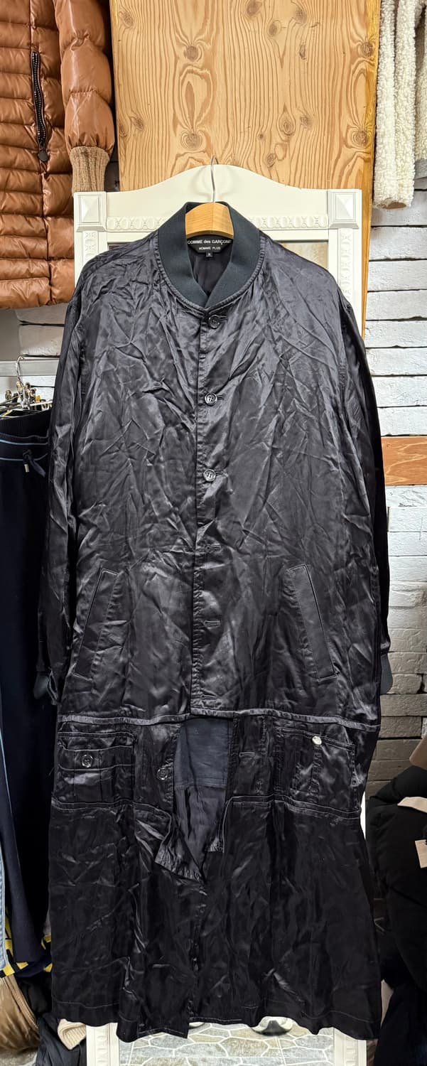 꼼데가르송 옴므 플러스 2020 새틴 코치 코트 M 상품이미지3