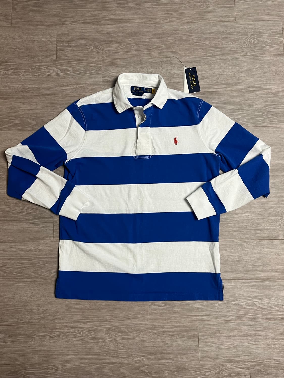 (국내미발매,새상품) 폴로 랄프로렌 스트라이프 긴팔 럭비티 상품이미지1