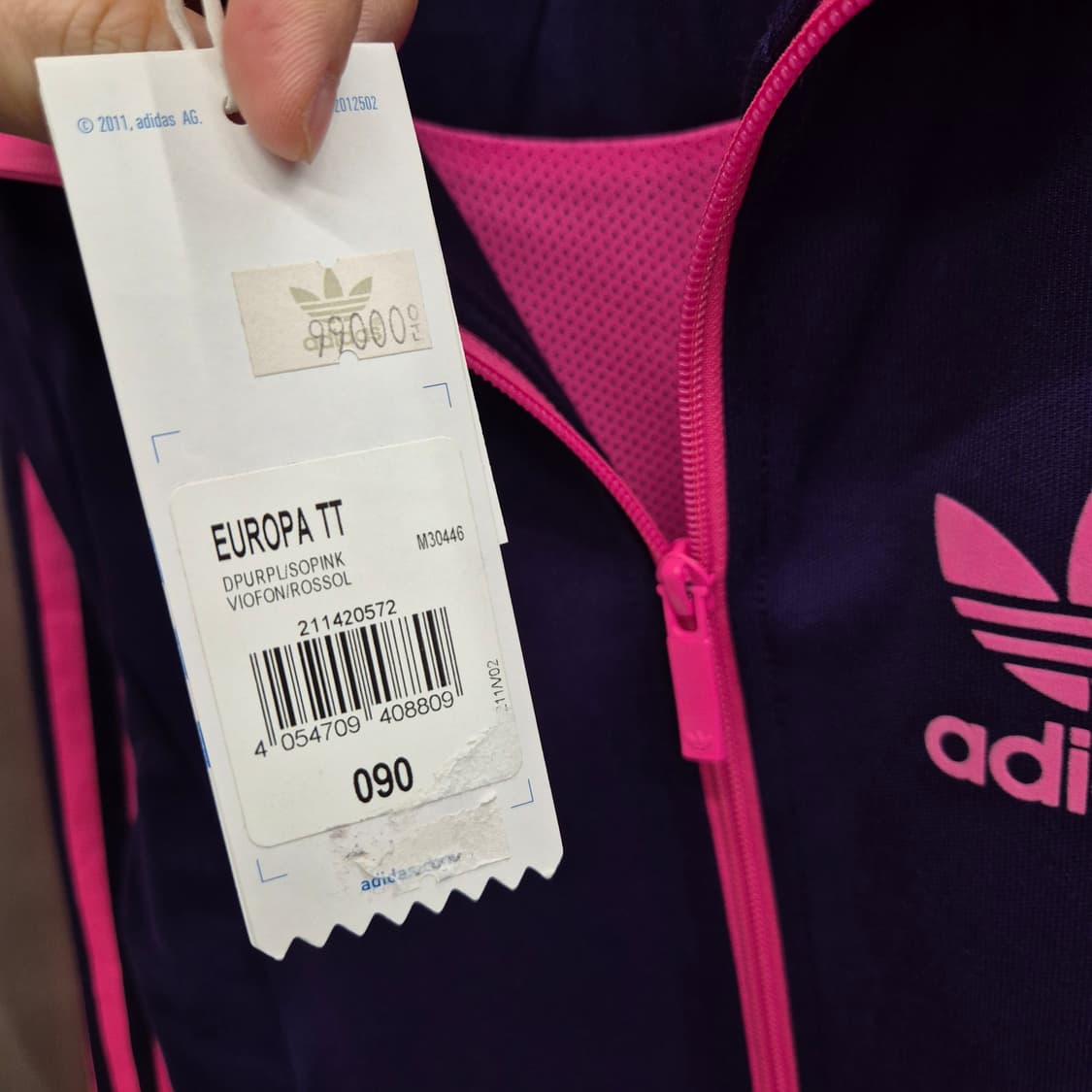 아디다스 유로파 핑크 퍼플 져지 90 상품이미지3