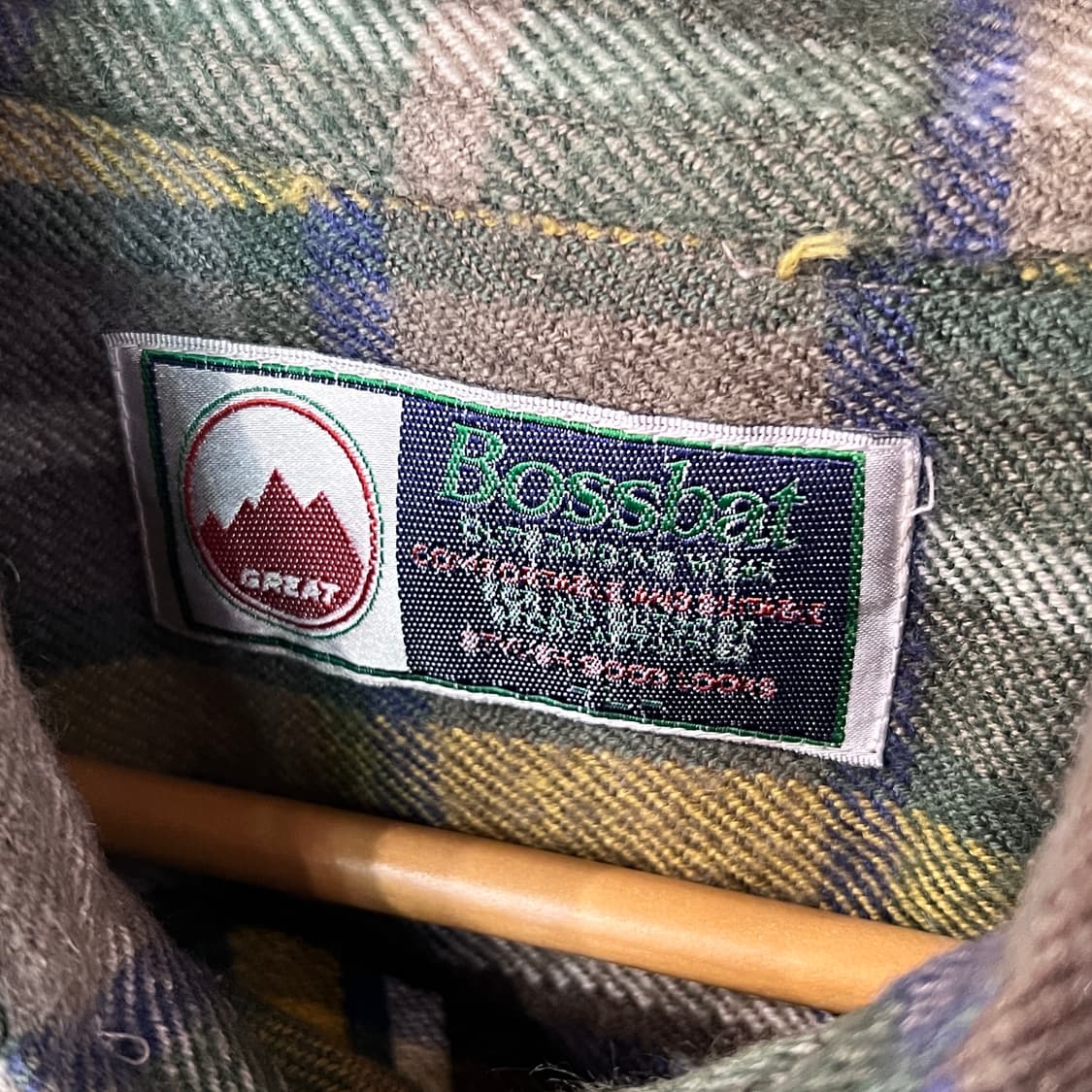 [M] 90s Bossbat 플란넬셔츠 상품이미지7