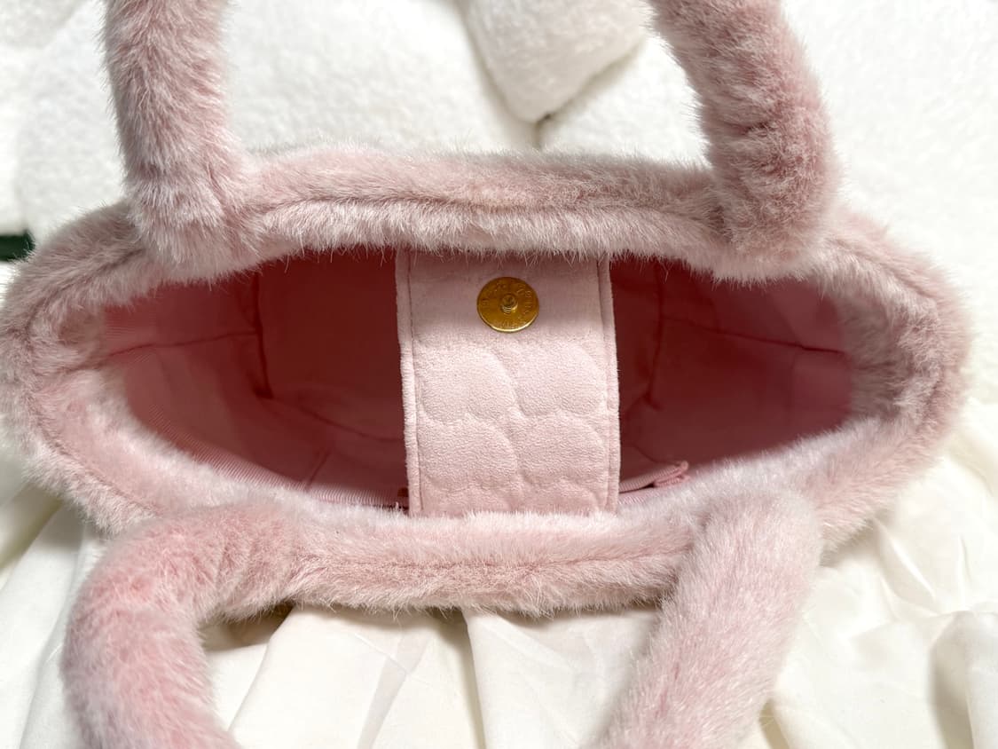 사만다타바사 핑크 하트 퀼팅 토트백 빈티지 상품이미지4