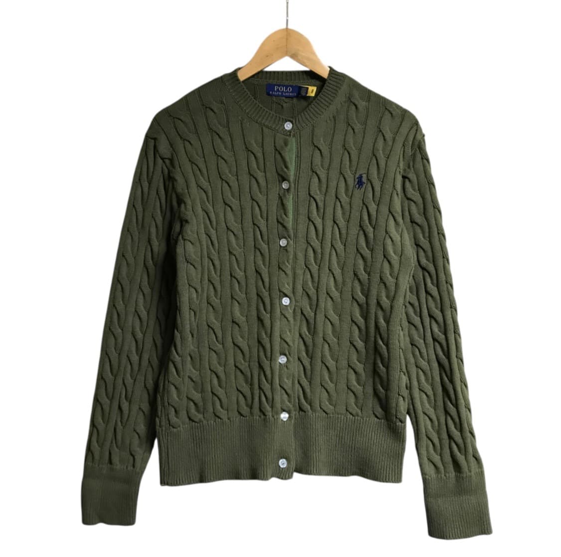 폴로 랄프로렌 카키 신형라인 큐알정품 가디건 상품이미지2