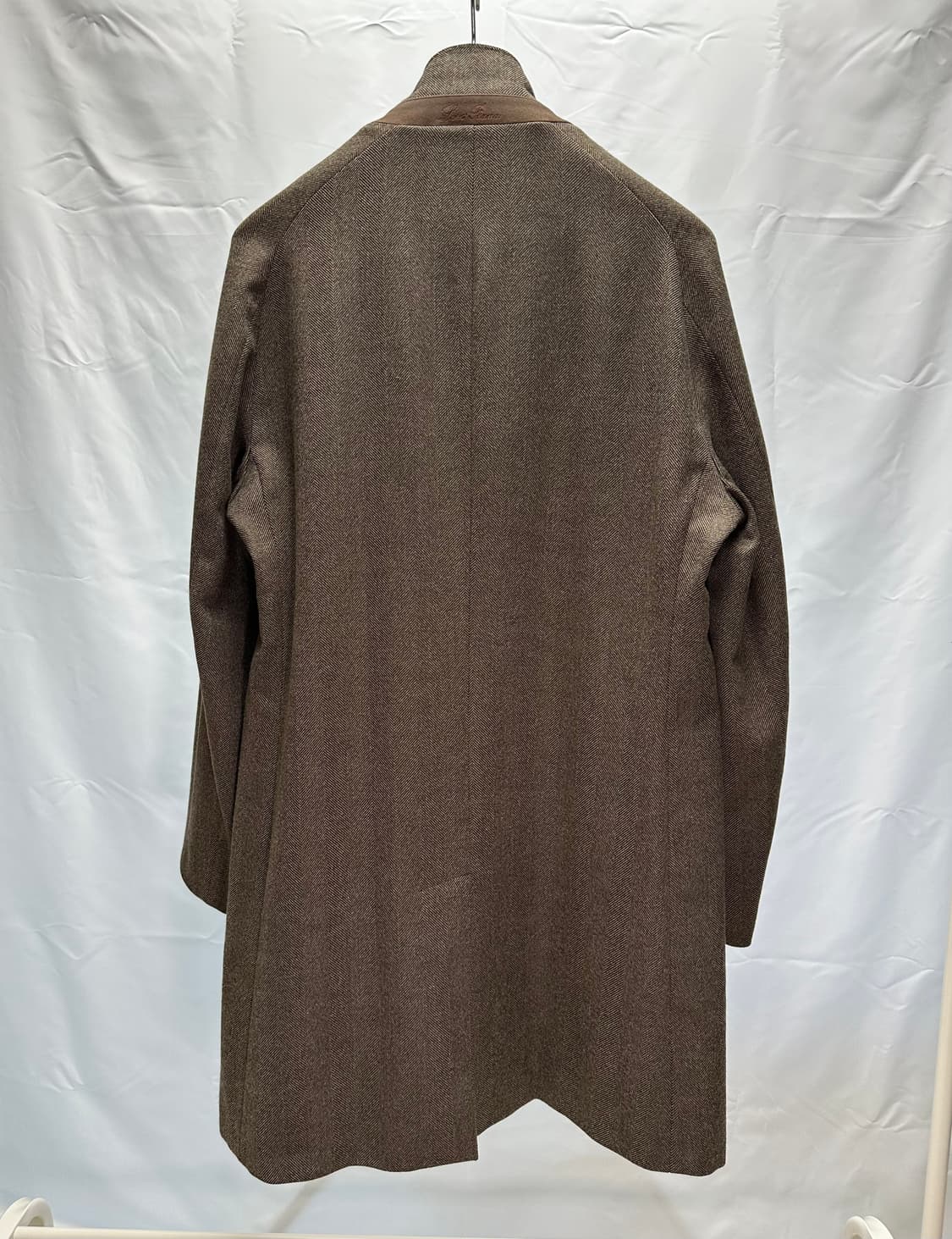 로로피아나 헤링본 싱글 브레스티드 울코트 52(105~110) 판매 상품이미지4