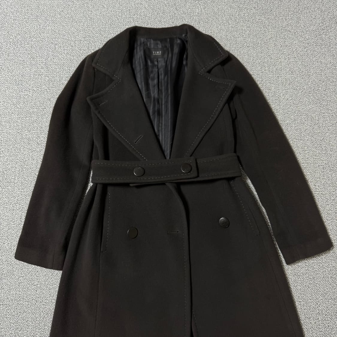 Time 타임 브라운 코트 여성용 상품이미지4