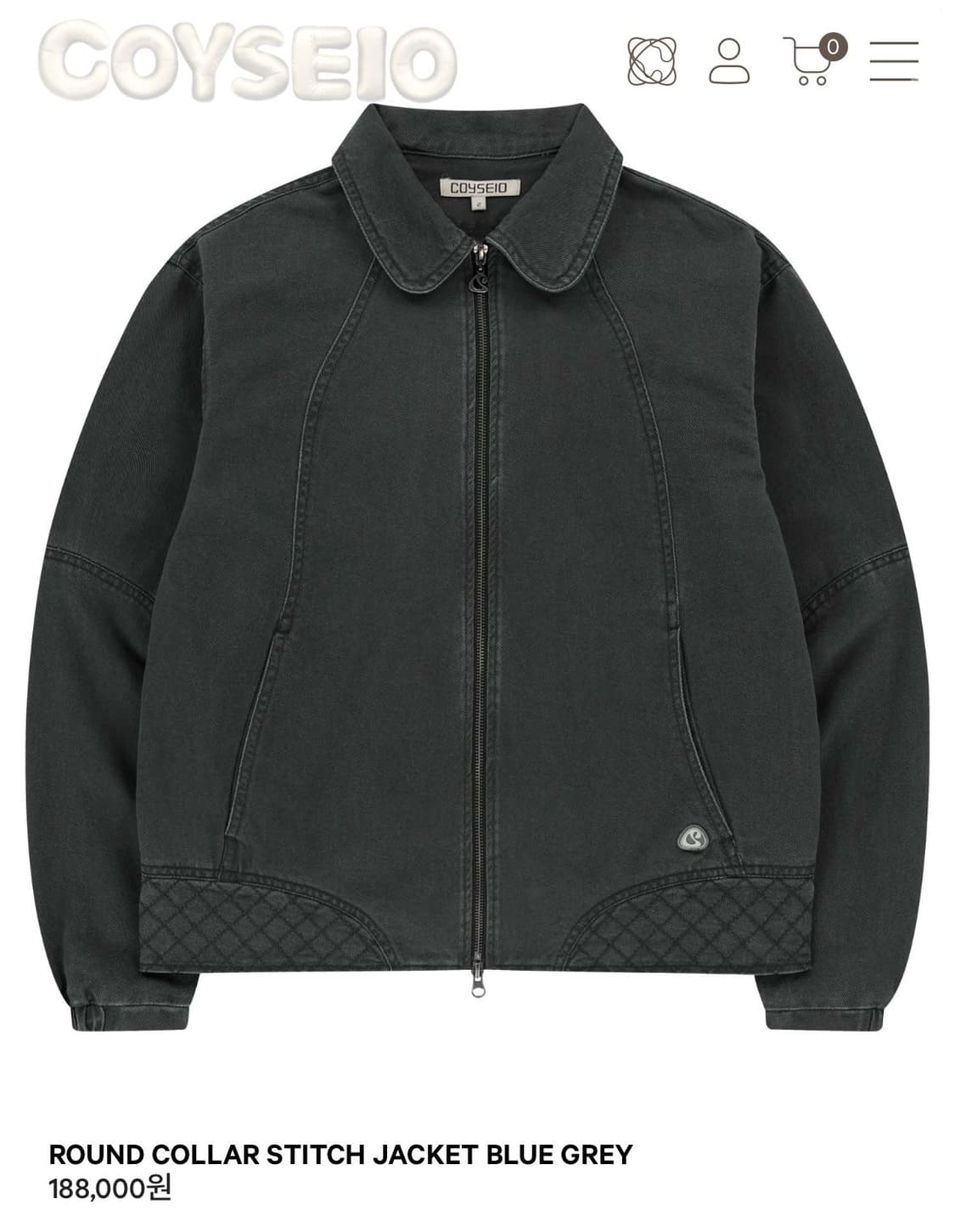 코이세이오 ROUND COLLAR STITCH JACKET 상품이미지1