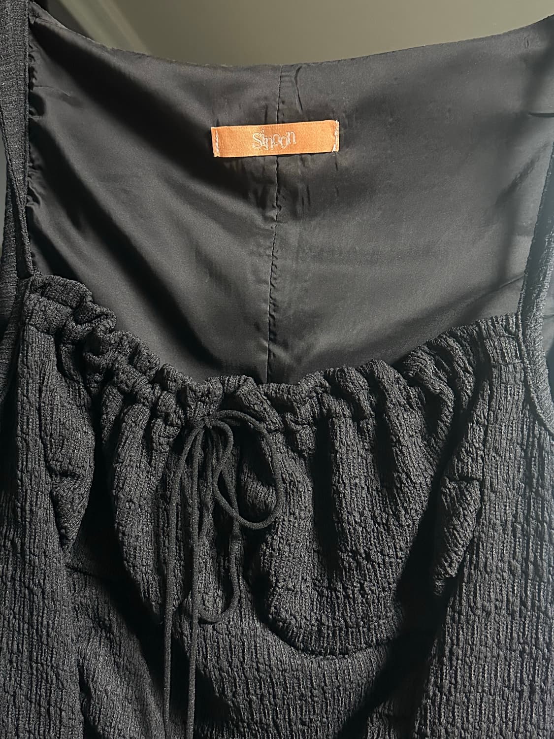 시눈 셔링미니블랙드레스 상품이미지4