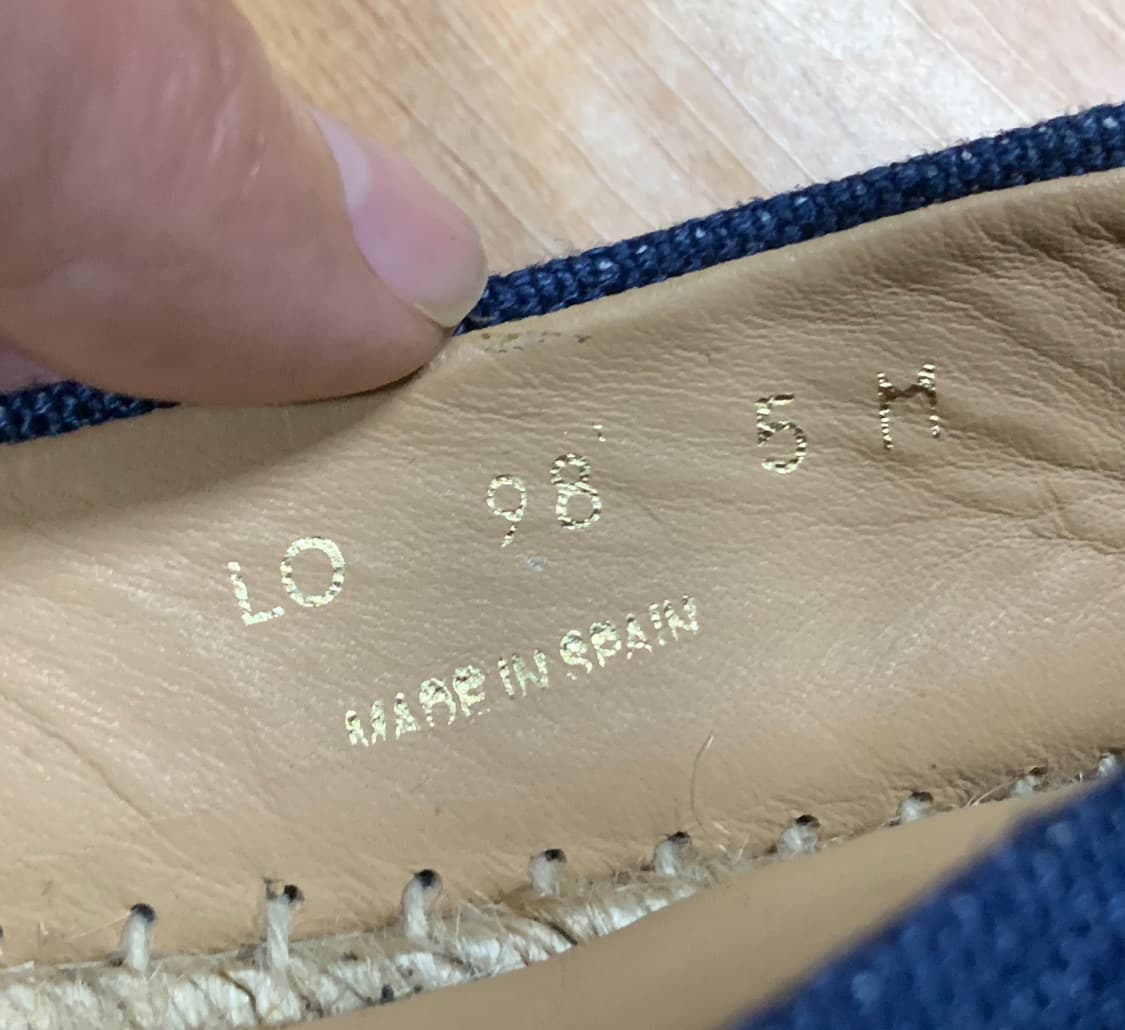 FERRAGAMO 페레가모 보우 디테일 데님 에스파드류(5-M 사이즈) 상품이미지10