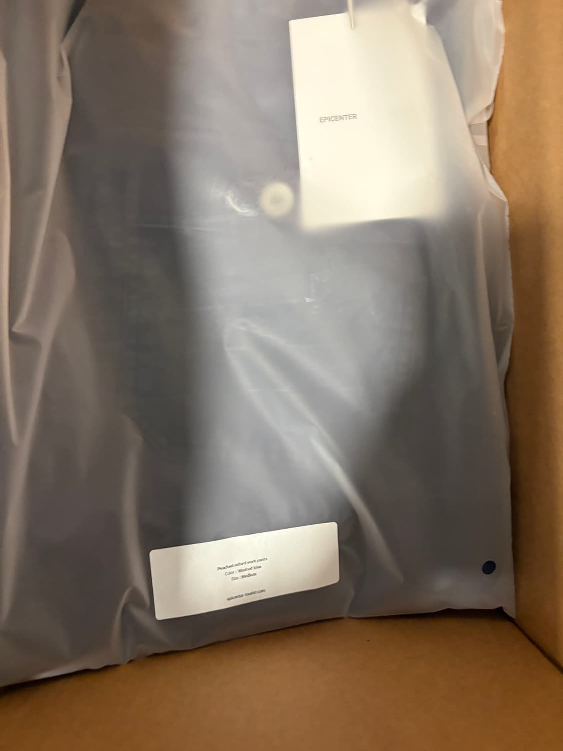 M 에피센터 투어리스트 피치드 옥스포드 워크 팬츠 워시드 블루 상품이미지1