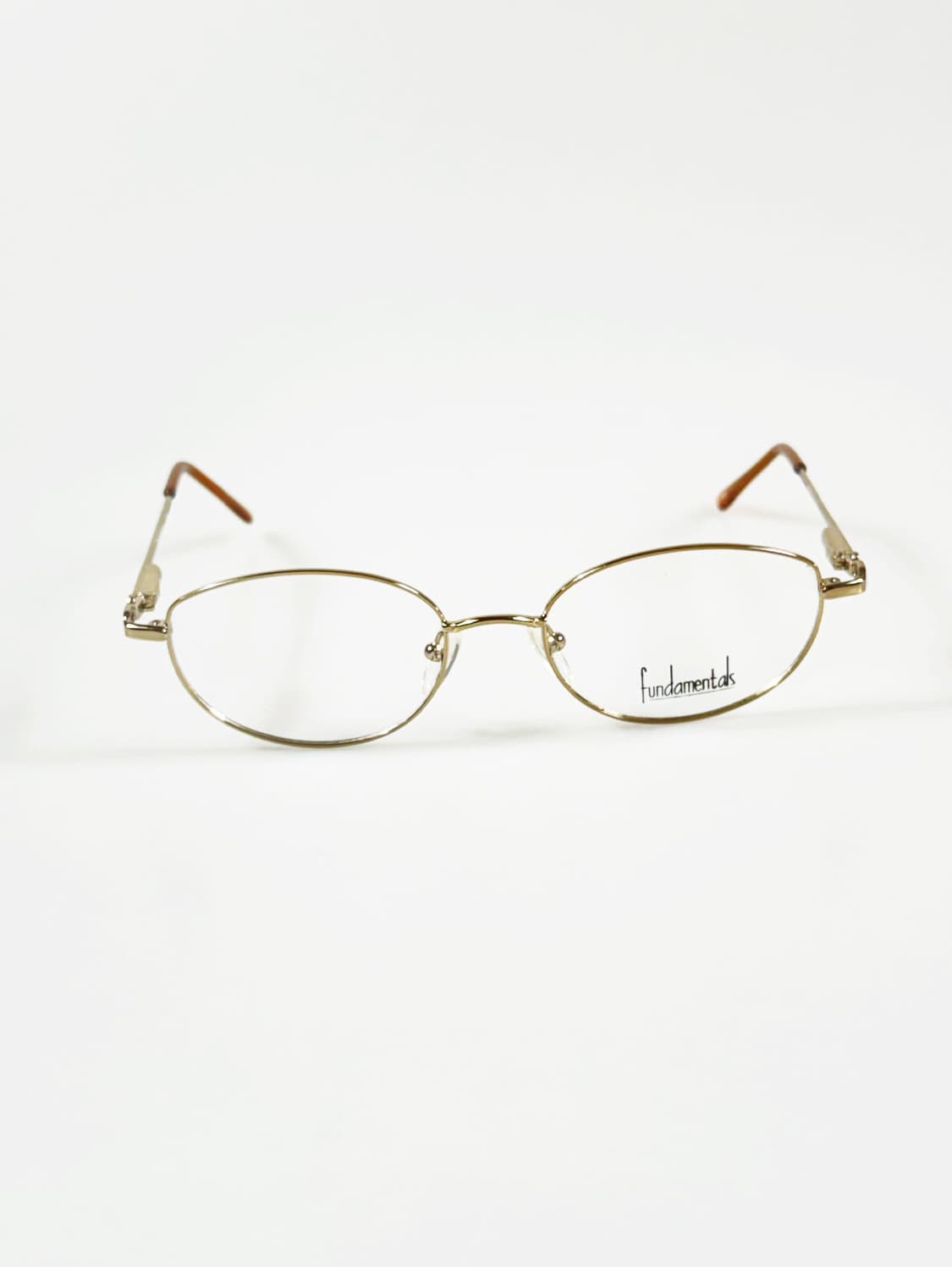 Fundamentals 골드 슬림 오벌 메탈 프레임 빈티지 안경 상품이미지1
