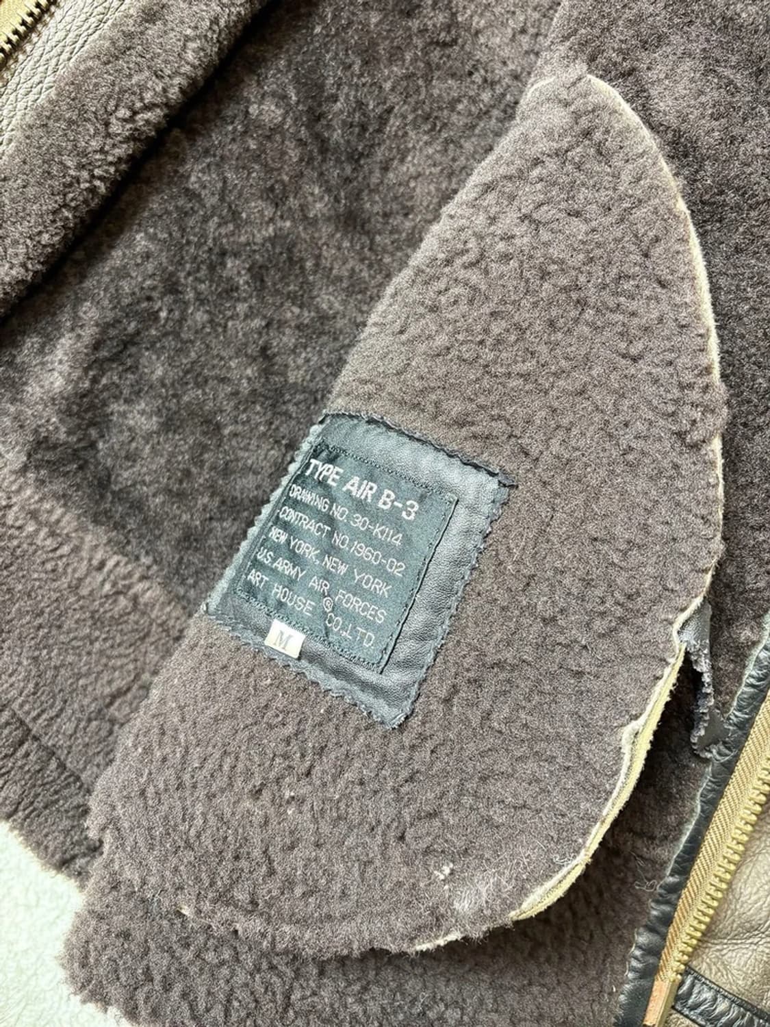 Selctede 90's B-3 양가죽 무스탕 자켓 PN6619 상품이미지9