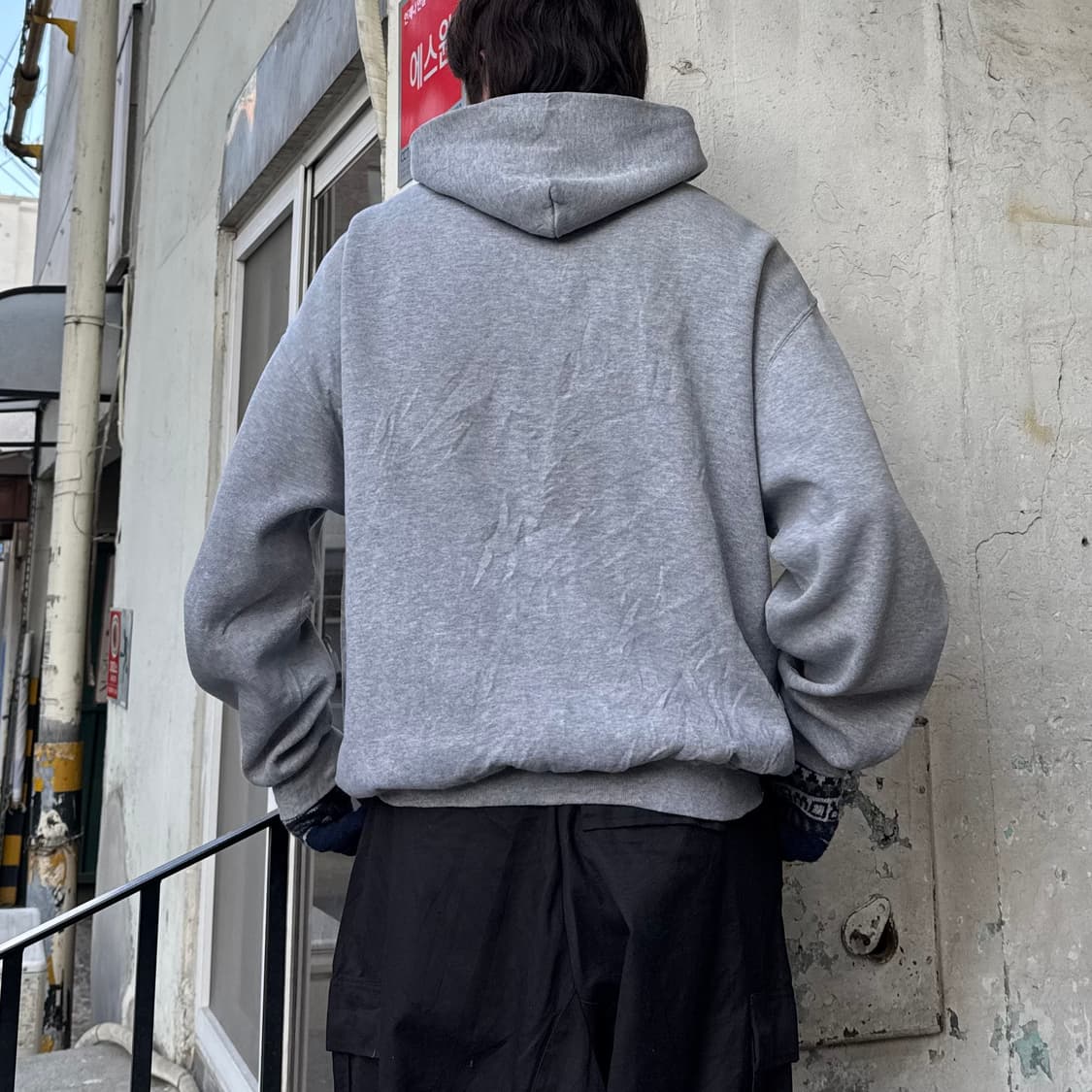 90‘s Russell Athletic Blank Grey Hoodie 상품이미지4
