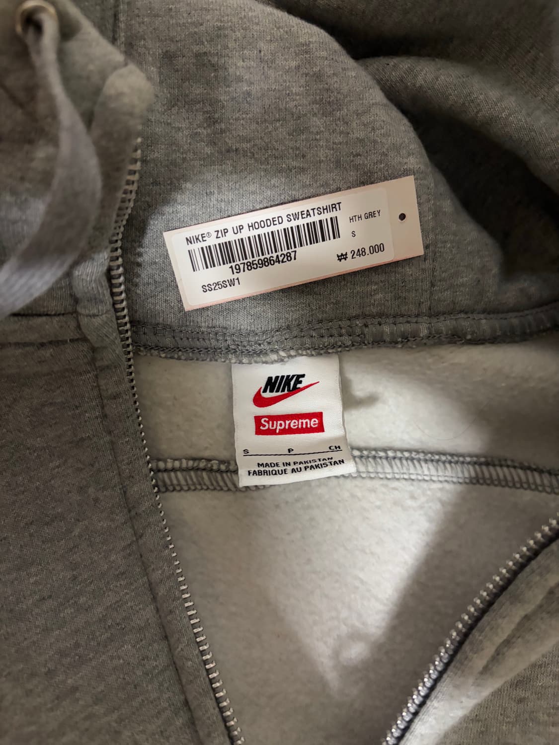 슈프림 나이키 집업 후드 s 상품이미지3