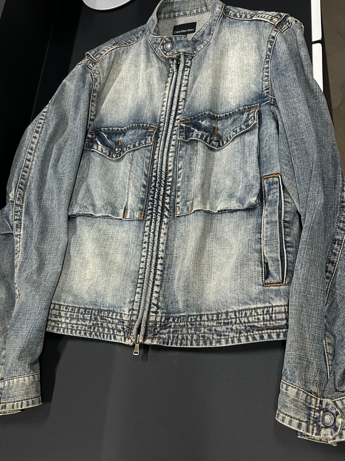 캘빈클라인 포켓 데님 트리커 자켓 상품이미지3